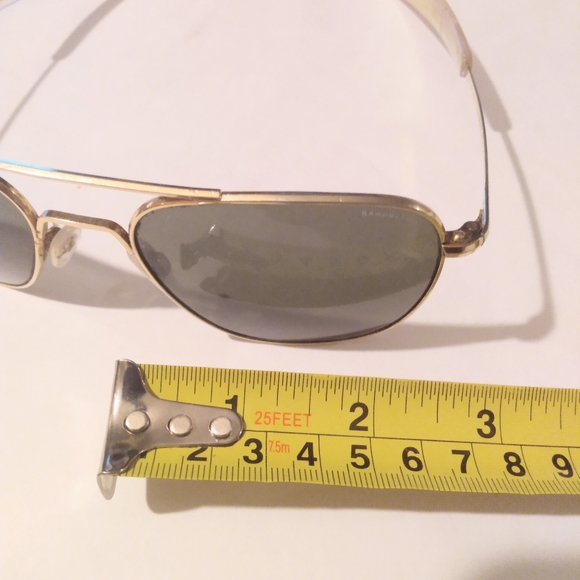 VINTAGE RANDOLPH ENG 58-20 5 1/2  CRYSTAL ORIGINAL PILOT AVIATOR SUNGLASSES - Picture 16 of 16